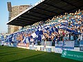 Fans in het stadion