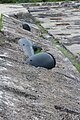 Cannons excavated from abandoned parts of the fort