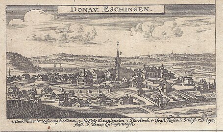 Donaueschingen around 1680