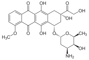 Struktur von Doxorubicin