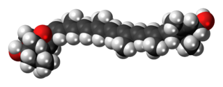 Modelo de recheo de espazos da molécula de flavoxantina