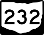 State Route 232 marker