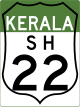 State Highway 22 (Kerala) shield}}