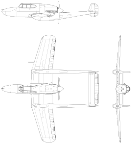 vue en plan de l’avion