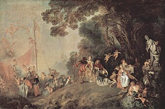 Pèlerinage à l’île de Cythère d’Antoine Watteau.