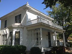 Front of Eisenhower boyhood home, southwest corner