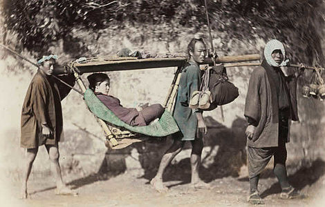 Palanquin (kago) (vers 1880, ou années 1860 ou 1867).