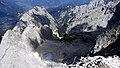 Blick von der Zugspitze in das Höllental