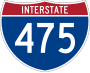 Interstate 475 marker