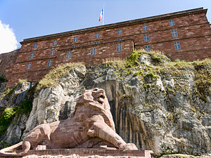 Le Lion de Belfort et le château