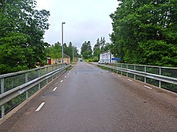 Skeppshult from bridge over the Nissan River