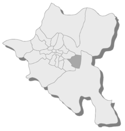 Position of Iskar in Sofia