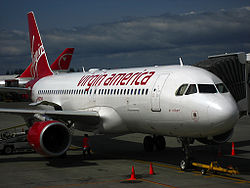 Airbus A320 der Virgin America