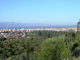 The town of Aigio