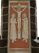 Monument de la Vierge Marie, scène de la Passion du Christ.