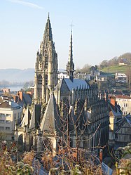 The church in Caudebec