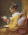 La Lectrice, gant Fragonard, 1772.