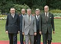 G7 năm 1978: Giulio Andreotti, Takeo Fukuda, Jimmy Carter, Helmut Schmidt và Valéry Giscard d'Estaing