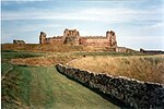 Vue du château de Tantallon depuis le sud.