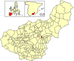 Location of Albuñán