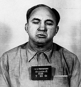 Mickey Cohen na zijn arrestatie (28 juli 1961).