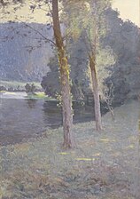 Au Bord de l'eau : au pays vosgien (1892), huile sur toile, Remiremont, musée Charles-Friry.