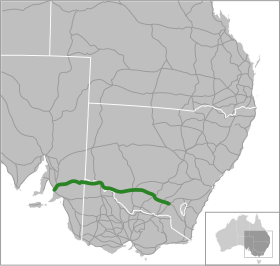 Übersichtskarte Sturt Highway