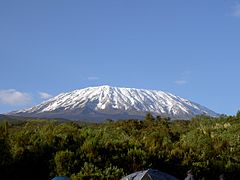 Vista del Kibo, pico principal del Kilimandjaro