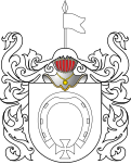 Coat of arms of Jastrzębiec-Pełkowski (Prussia) 17th century