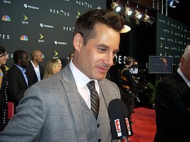 Adrian Pasdar tijdens Heroes seizoen 3 première 2008.