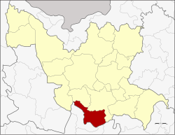 District location in Udon Thani province