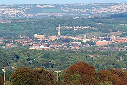 View of Chesterfield from Old Brampton