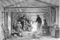 Intérieur d'une cabane islandaise, près de Reykjavík