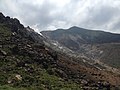 Fumerolles sur le mont Hoshisho en août 2014