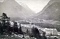 Hotel Roseg in Pontresina, Verbindungsgalerie und Dependance Belmunt um 1881.