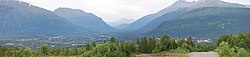 Panorama of the village of Setermoen