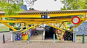 Toegang tot de voetgangerstunnel