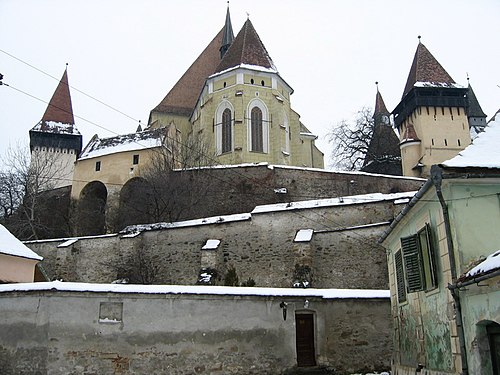 Altgotika fortikaĵopreĝejo en Biertan, Transilvanujo