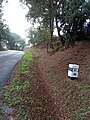 Marco miriamétrico, assinalando o Km 70 junto a Ribeira de Alfevre