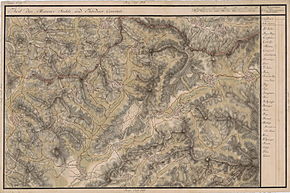 Dămieni pe Harta Iosefină a Transilvaniei, 1769-73