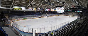 Der Innenraum der Kivikylän Areena