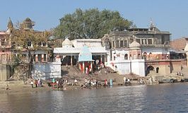 De Brahmavart ghat aan de Ganges in Bithoor