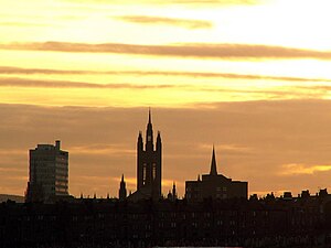 Marischal College from Broadhill