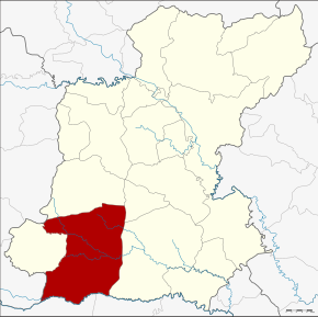 Amplasarea districtului în provincia Roi Et