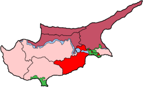 Poziția regiunii Districtul Larnaca