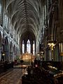 Catedral de Lichfield, restaurada e com acessórios por Scott (1855 a 1861) e (1877 a 1881)