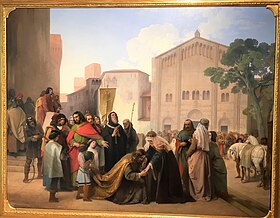 Francesco Hayez, Riconciliazione di Ottone II con Adelaide di Borgogna sua madre.