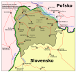 Slovenská mapa Polské Spiše