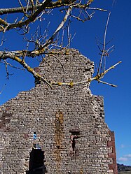 The ruins of the château of Canilhac, in 2010