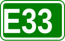 Zeichen der Europastraße 33